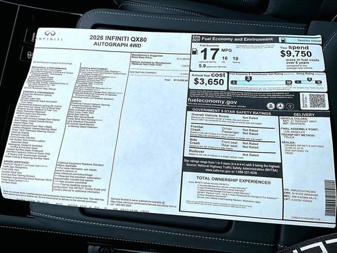 New 2026 INFINITI QX80 Autograph AWD/4WD image 20