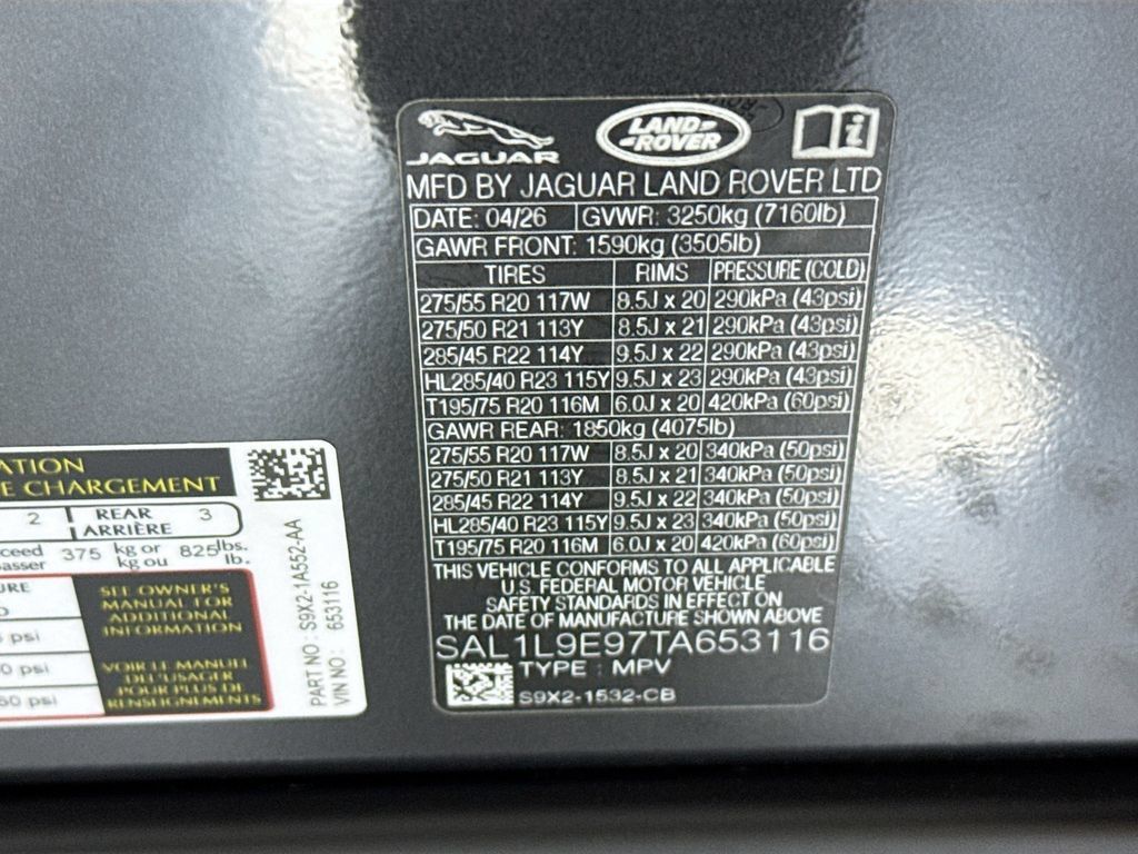 New 2026 Land Rover Range Rover Sport Dynamic SE AWD/4WD image 32