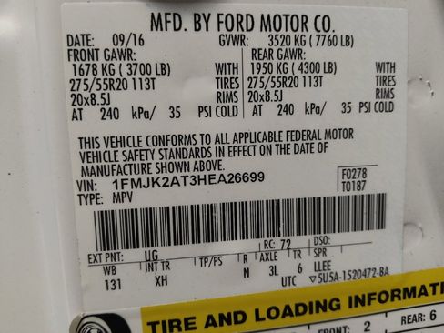 Used 2017 Ford Expedition EL Limited image 33