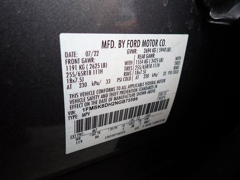 Certified 2022 Ford Explorer XLT image 17