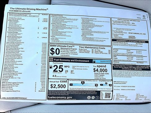 New 2026 BMW X5 xDrive40i w/ M Sport Package AWD/4WD image 18