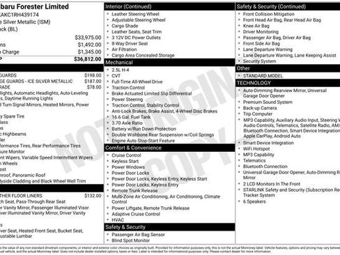 Certified 2024 Subaru Forester Limited AWD/4WD image 28