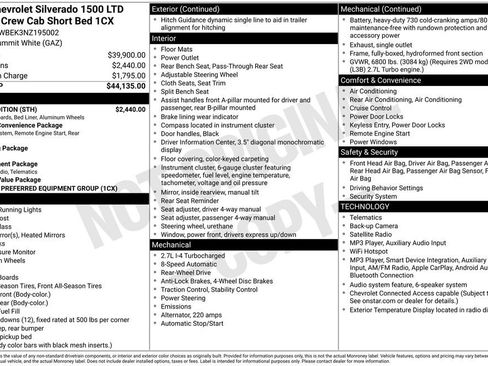 Used 2022 Chevrolet Silverado 1500 Custom w/ Rally Edition RWD image 34