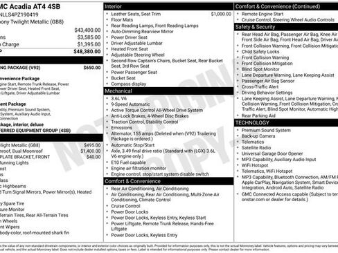 Used 2023 GMC Acadia AT4 w/ Trailering Package AWD/4WD image 41
