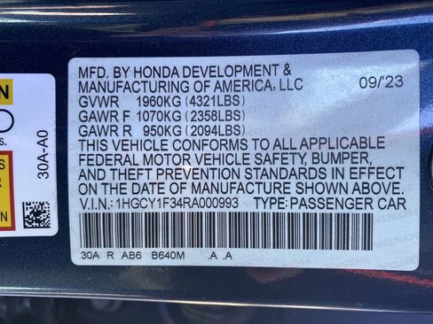 Used 2024 Honda Accord EX image 34