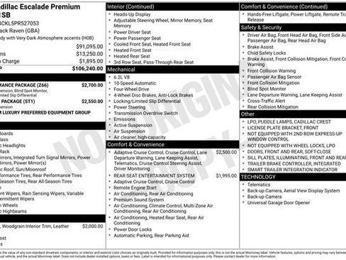 Used 2023 Cadillac Escalade Premium Luxury w/ Performance Package image 37