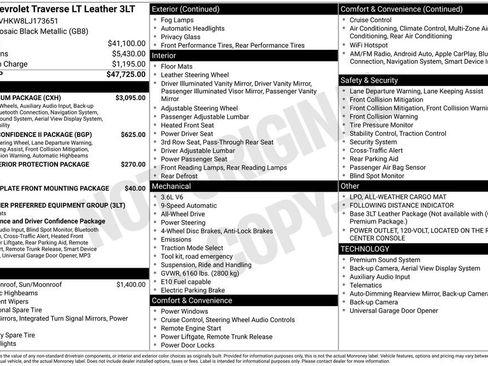 Used 2020 Chevrolet Traverse LT w/ LT Premium Package AWD/4WD image 10