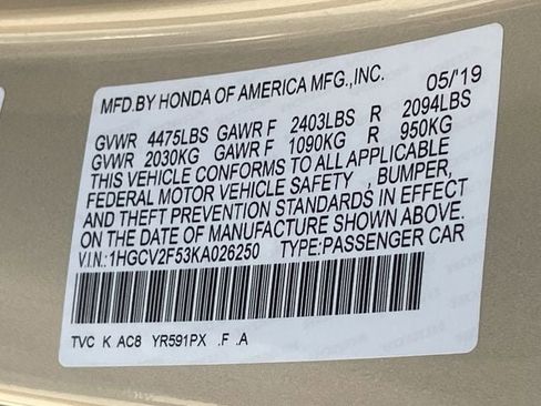 Used 2019 Honda Accord EX-L image 30