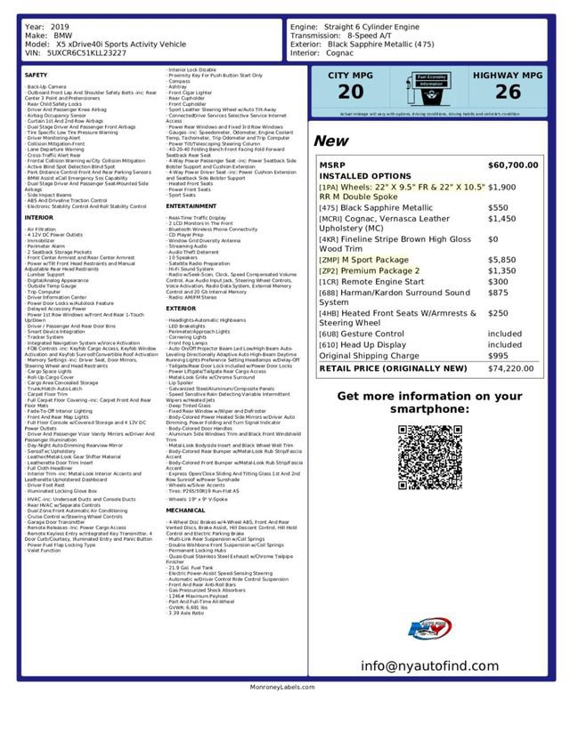 Used 2019 BMW X5 xDrive40i w/ M Sport Package AWD/4WD image 26