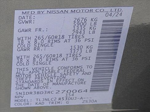 Certified 2024 Nissan Pathfinder Rock Creek AWD/4WD image 26