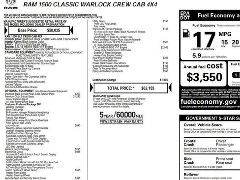 Used 2024 RAM 1500 Classic Warlock w/ Electronics Group image 2