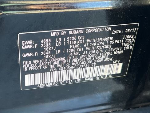 Used 2018 Subaru Outback 2.5i Limited image 30