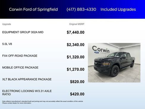 New 2025 Ford F150 XLT w/ Equipment Group 302A MID image 5