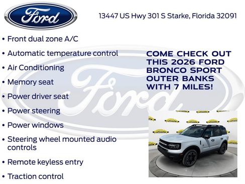 New 2026 Ford Bronco Sport Outer Banks w/ Outer Banks Tech Package+ AWD/4WD image 20