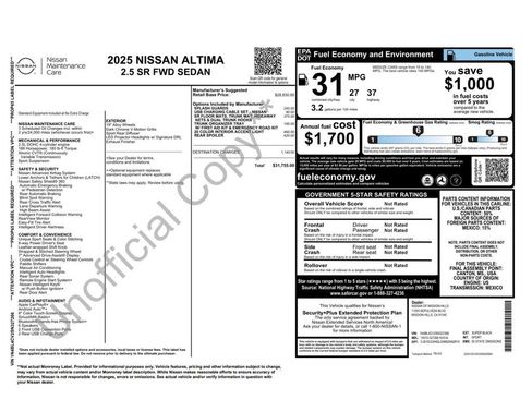 Used 2025 Nissan Altima 2.5 SR image 3