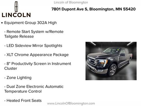 Used 2022 Ford F150 XLT w/ Equipment Group 302A High image 9