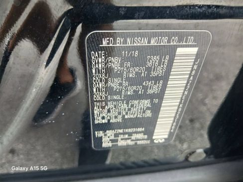 Used 2019 INFINITI QX80 Luxe AWD/4WD image 9