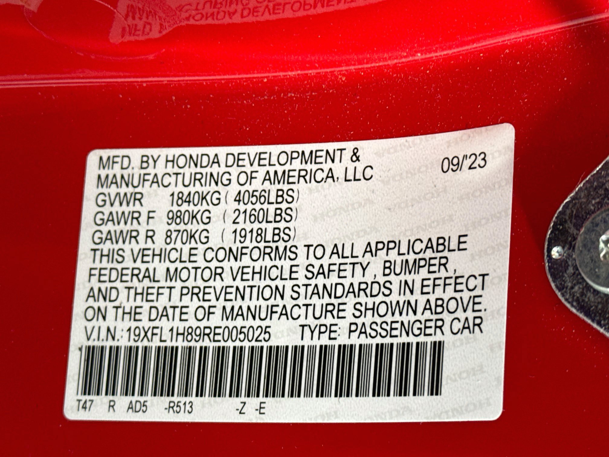 Certified 2024 Honda Civic Sport Touring image 33