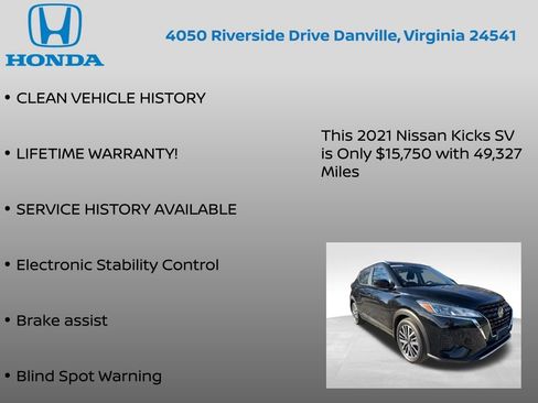 Used 2021 Nissan Kicks SV image 7