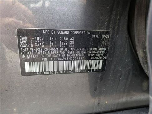Used 2022 Subaru Legacy Touring XT w/ Popular Package #2 AWD/4WD image 15