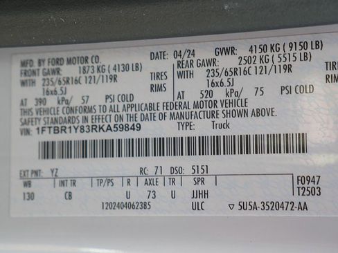 Used 2024 Ford Transit 250 Low Roof w/ Exterior Upgrade Package image 42