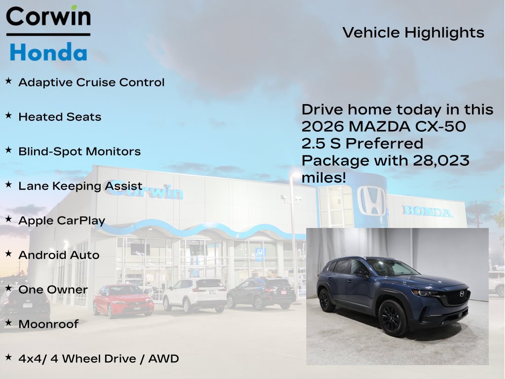 Used 2026 MAZDA CX-50 AWD 2.5 S w/ Preferred Pkg image 6