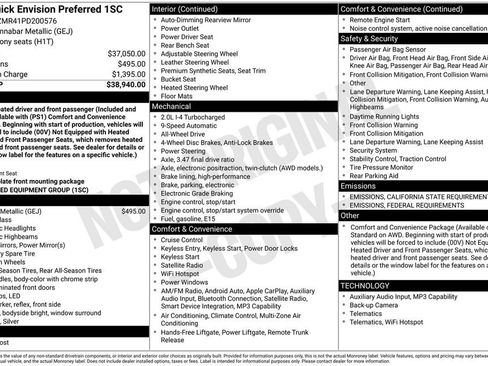 Used 2023 Buick Envision Preferred image 39