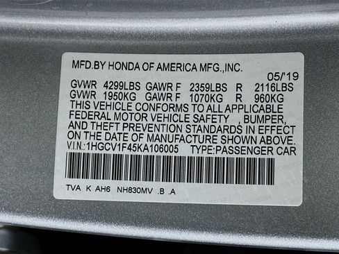 Used 2019 Honda Accord EX image 12