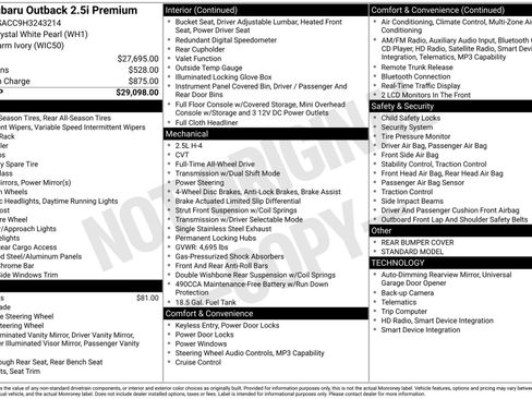 Used 2017 Subaru Outback 2.5i Premium image 3