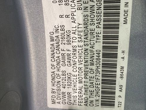 Certified 2023 Honda Civic EX image 18