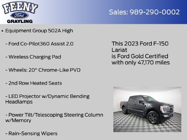 Used 2023 Ford F150 Lariat w/ Equipment Group 502A High AWD/4WD image 13