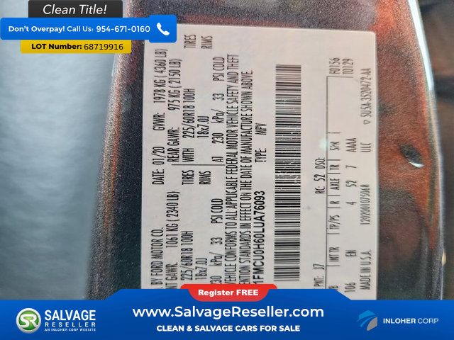 Used 2020 Ford Escape SEL FWD image 17