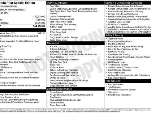 Used 2022 Honda Pilot Special Edition image 13