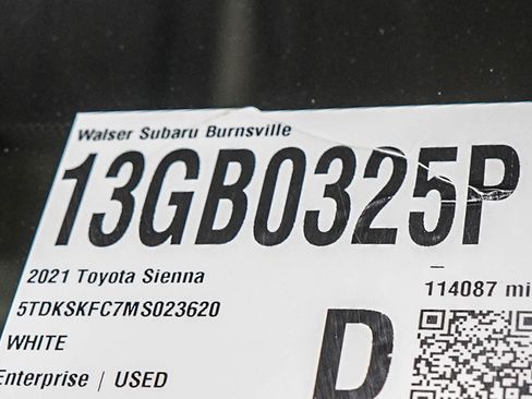 Used 2021 Toyota Sienna LE AWD/4WD image 30