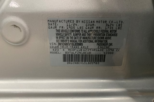 Certified 2025 Nissan Versa SV FWD image 34