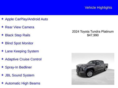 Used 2024 Toyota Tundra Platinum AWD/4WD image 2