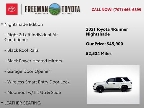 Used 2021 Toyota 4Runner Nightshade AWD/4WD image 5