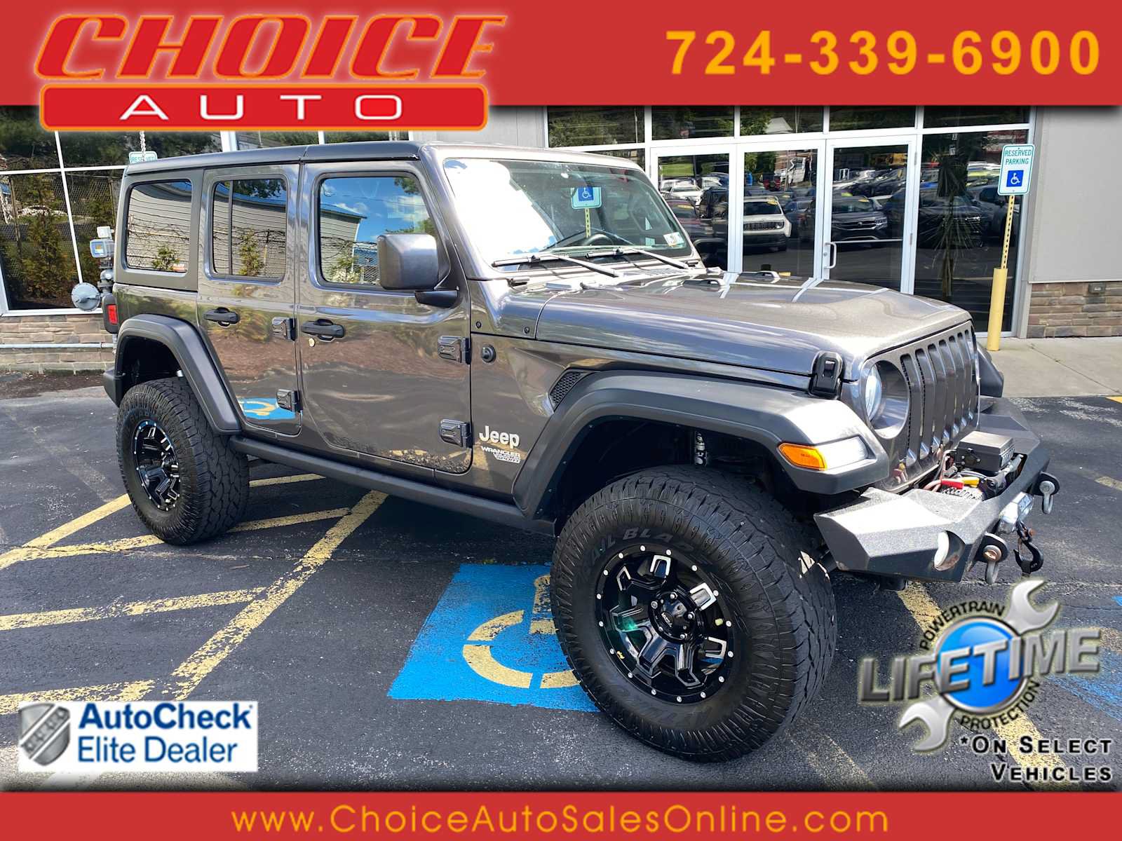 Used 2018 Jeep Wrangler Unlimited Sport S AWD/4WD image 1