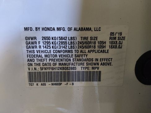 Used 2019 Honda Pilot LX image 33