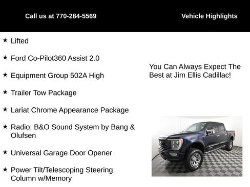 Used 2021 Ford F150 Lariat w/ Equipment Group 502A High image 5