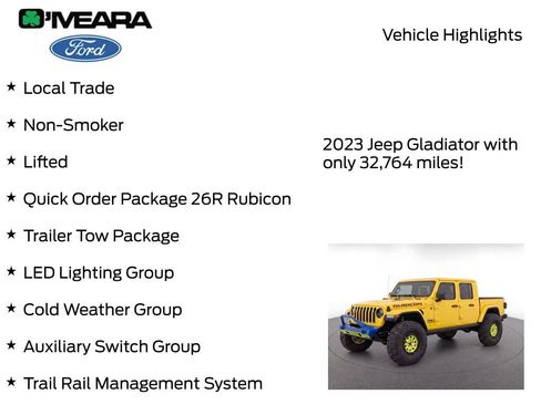 Used 2023 Jeep Gladiator Rubicon w/ LED Lighting Group AWD/4WD image 8