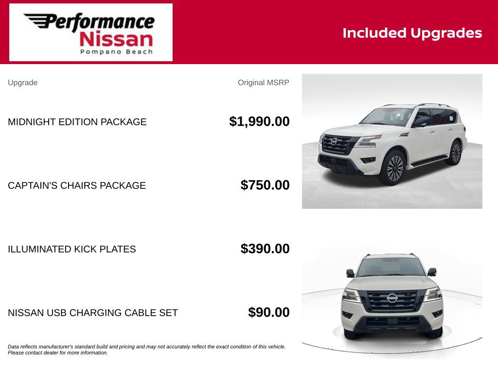 Certified 2024 Nissan Armada SL w/ Midnight Edition Package RWD image 8