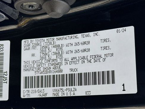 Used 2024 Toyota Tundra Limited w/ TRD Off-Road Package AWD/4WD image 34