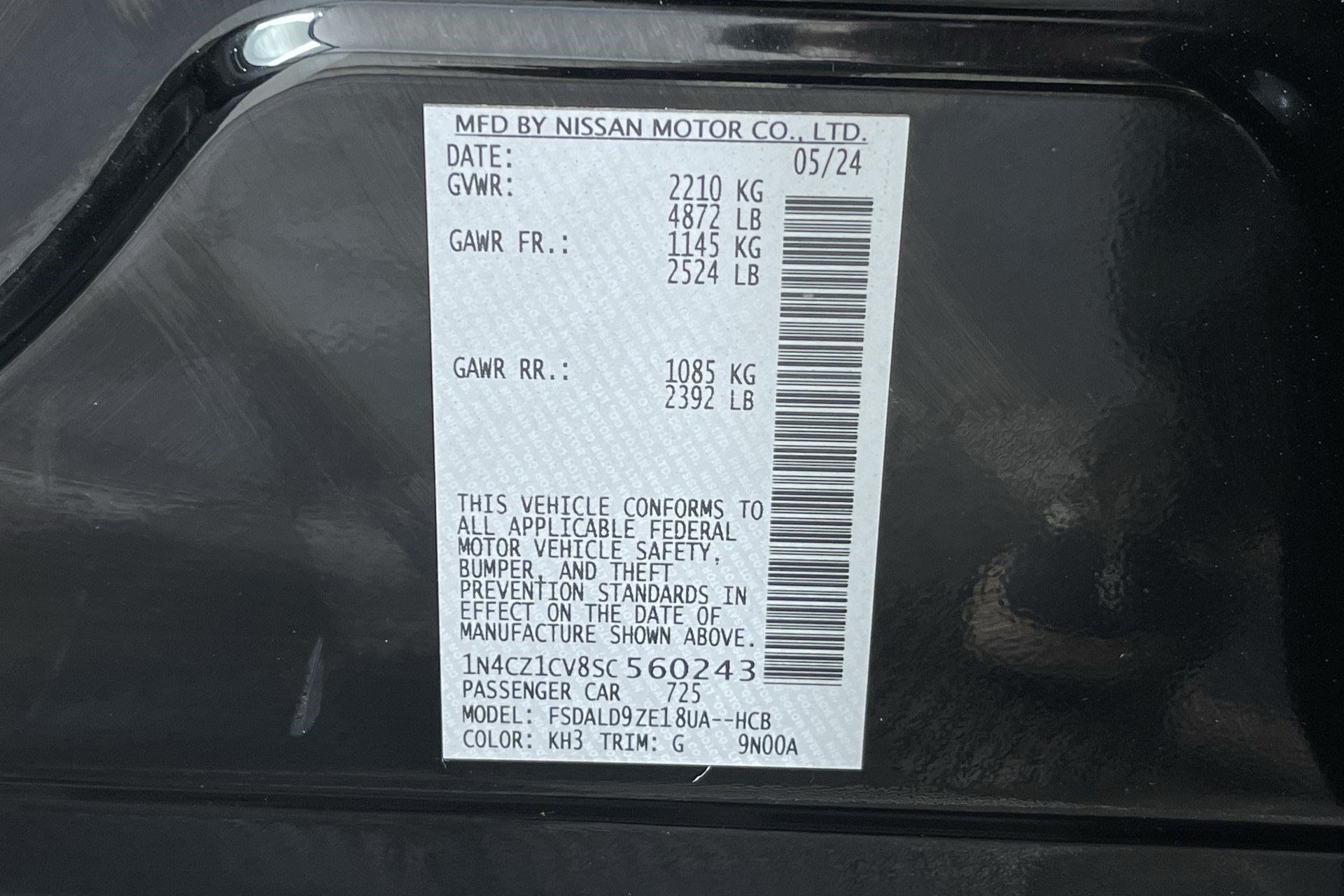 Certified 2025 Nissan Leaf SV Plus FWD image 12