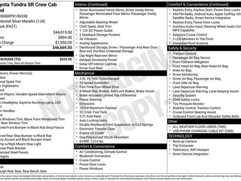 Used 2023 Toyota Tundra SR w/ SR Tow Package AWD/4WD image 18