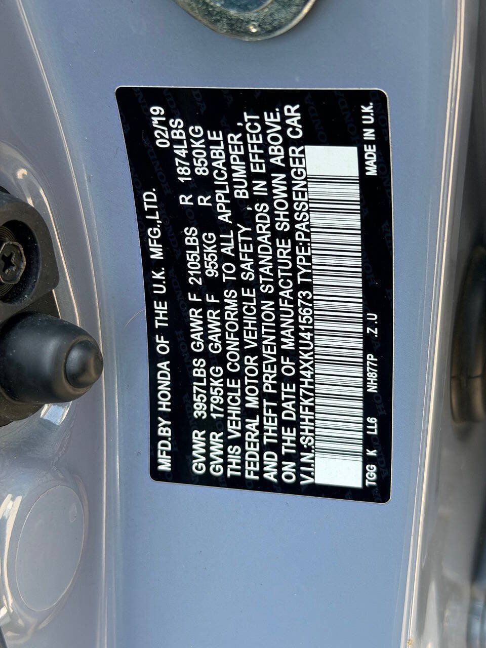Used 2019 Honda Civic Sport image 13