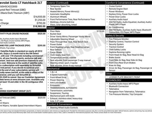 Used 2012 Chevrolet Sonic LT image 32