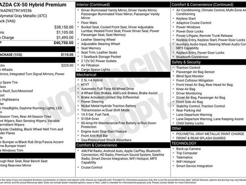 New 2026 MAZDA CX-50 AWD 2.5 Hybrid w/ Cargo Package image 3