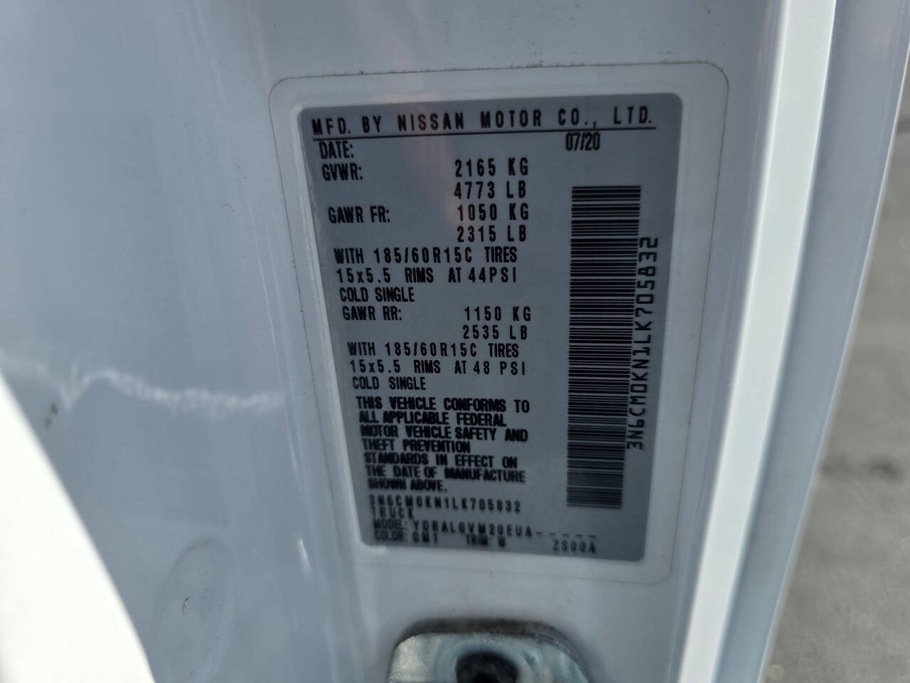 Used 2020 Nissan NV200 SV FWD image 25