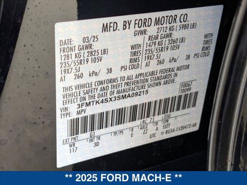 New 2025 Ford Mustang Mach-E GT w/ Interior Protection Package image 21